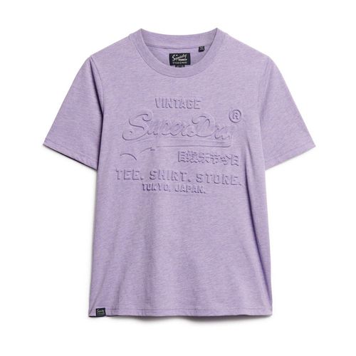 Camiseta Manga Corta Para Mujer Embossed Vl Relaxed Superdry