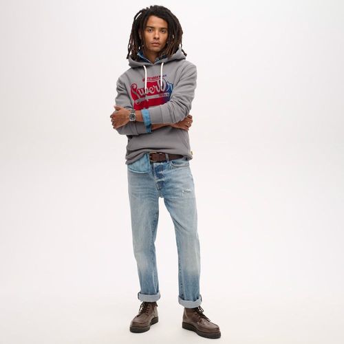 Buzo Cerrado Para Hombre Flocked Fade Graphic Superdry