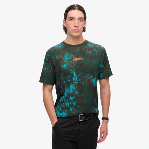 Camiseta Manga Corta Para Hombre Utility Camo Graphic Loose Tee Superdry