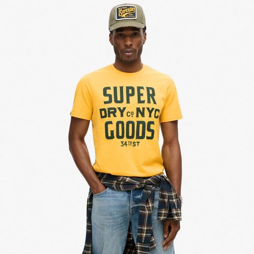 Camiseta Manga Corta Para Hombre Embroidered Script Graphic Tee Superdry