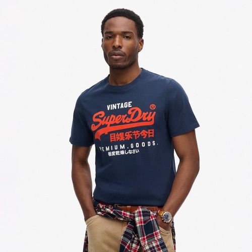 Camiseta Manga Corta Para Hombre Duo Vintage Logo Superdry