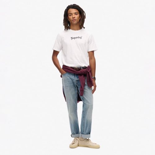 Camiseta Manga Corta Para Hombre Retro Rock Graphic Superdry
