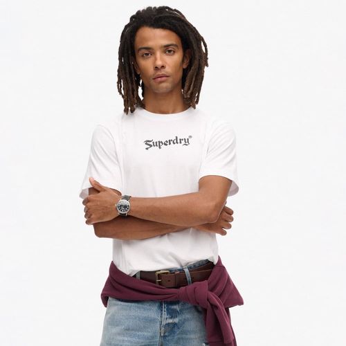 Camiseta Manga Corta Para Hombre Retro Rock Graphic Superdry
