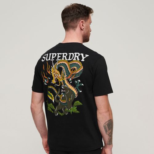 Camiseta Manga Corta Para Hombre Tattoo Graphic Loose Superdry