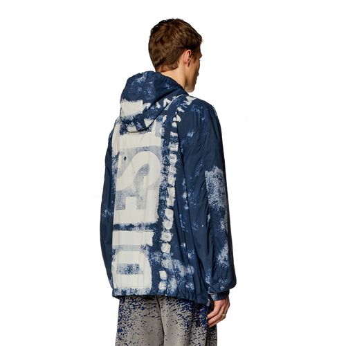 Chaqueta Rompe Vientos Para Hombre J-Warrett-Logo-Logo Diesel