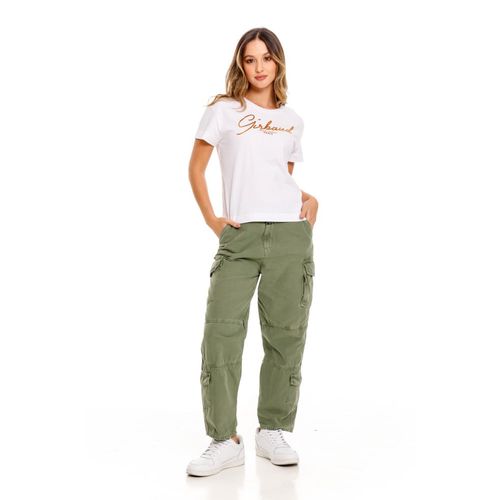 Camiseta Manga Corta Para Mujer Girbaud