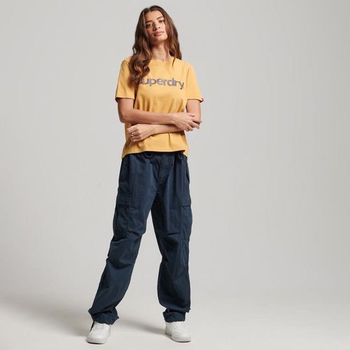 Camiseta Para Mujer Metallic Core Superdry