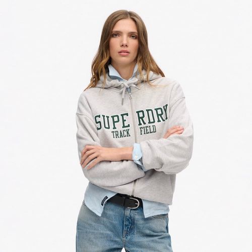 Buzo Abierto Para Mujer College Logo Boyfriend Zipsuperdry