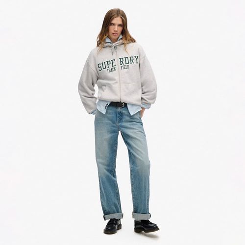 Buzo Abierto Para Mujer College Logo Boyfriend Zipsuperdry