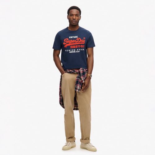Camiseta Manga Corta Para Hombre Duo Vintage Logo Superdry