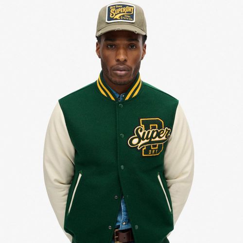 Chaqueta Casual Para Hombre Varsity Wool Bomber Superdry