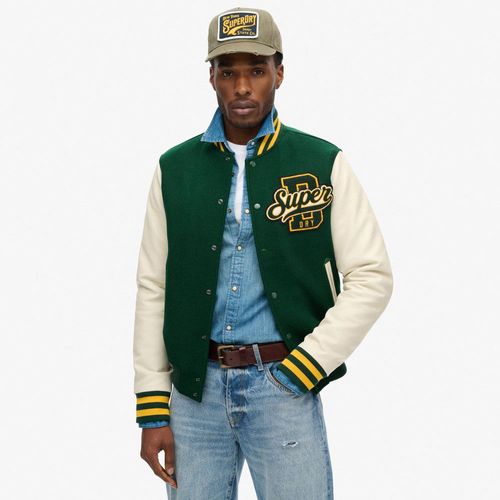 Chaqueta Casual Para Hombre Varsity Wool Bomber Superdry