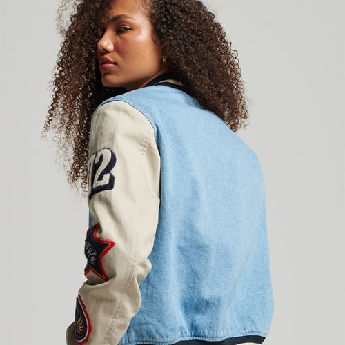 Chaqueta Denim Para Mujer Vintage Varsity Superdry 55678