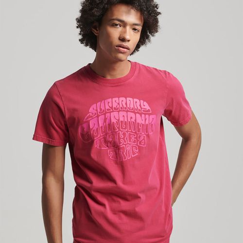 Camiseta Manga Corta Para Hombre Vintage Psych Rock Script Superdry 55505