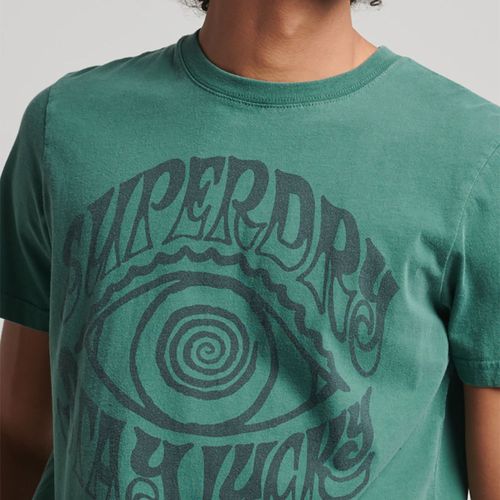 Camiseta Manga Corta Para Hombre Vintage Psych Rock Script Superdry 55505