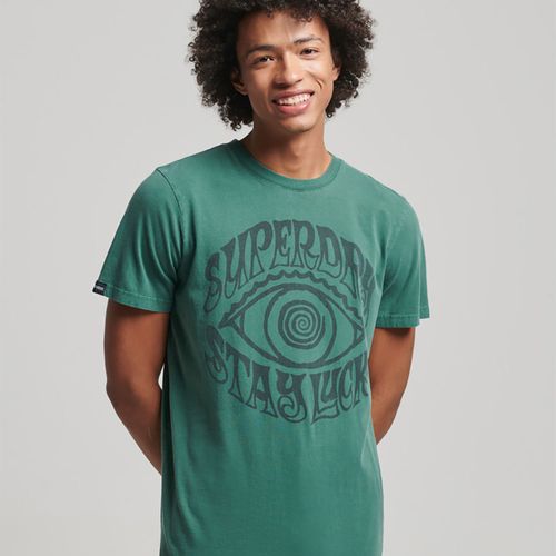 Camiseta Manga Corta Para Hombre Vintage Psych Rock Script Superdry 55505