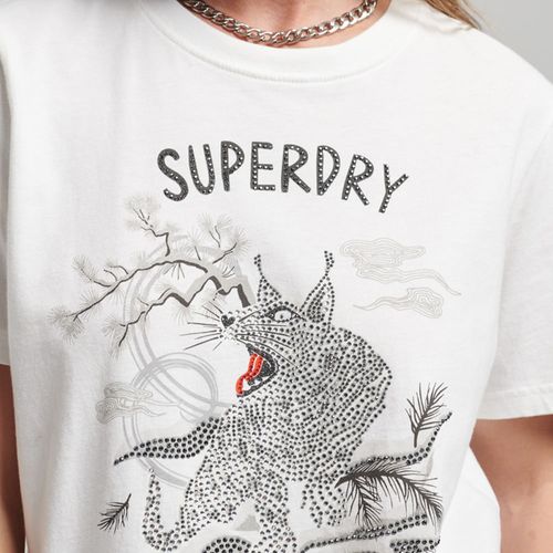 Camiseta Manga Corta Para Mujer Vintage Suka Graphic Superdry 52378