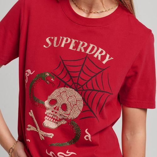 Camiseta Manga Corta Para Mujer Vintage Suka Graphic Superdry 52378